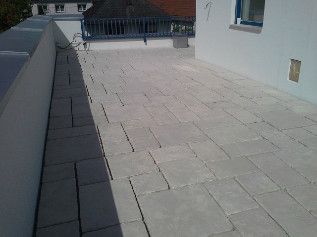 Plattenverlegung